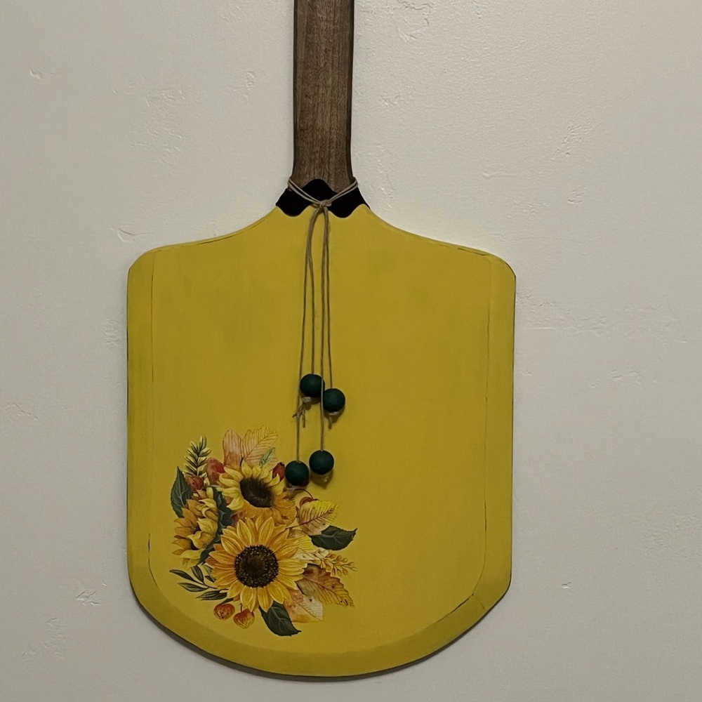 Yellow Sunflower Decorative Paddle